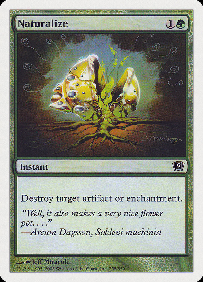 Naturalize 9ED-258 Ninth Edition Magic card