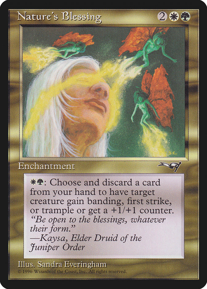 Nature's Blessing ALL-110 Alliances Magic card