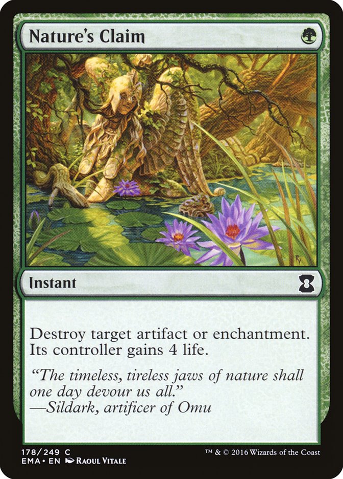 Nature's Claim EMA-178 Eternal Masters Magic card