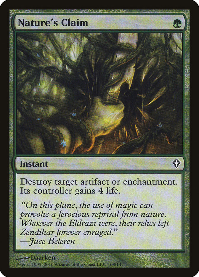 Nature's Claim WWK-108 Worldwake Magic card