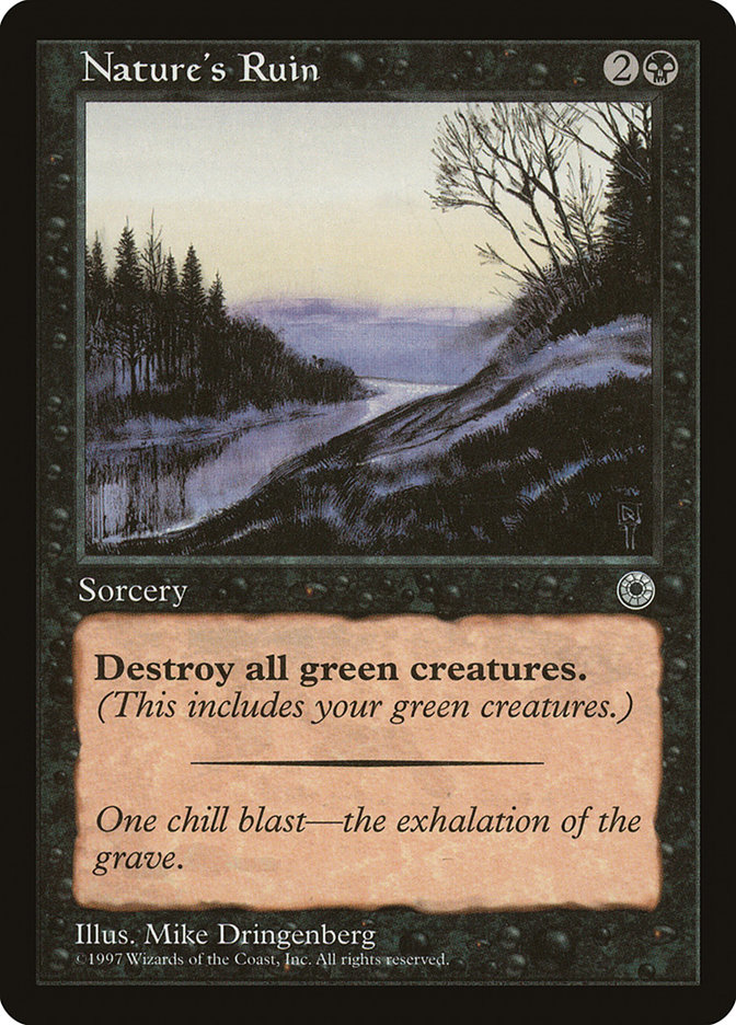 Nature's Ruin POR-103 Portal Magic card
