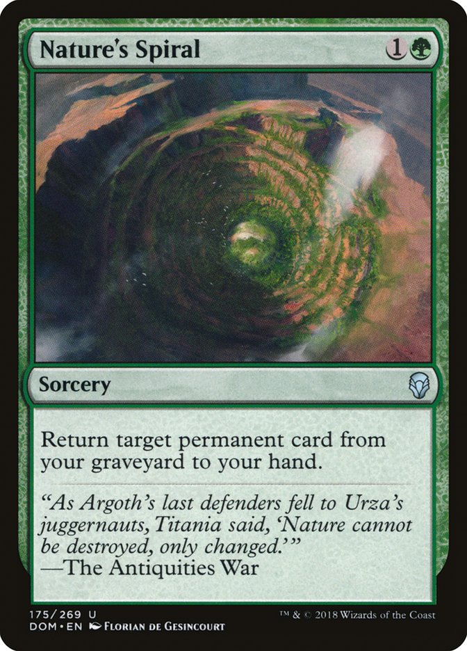 Nature's Spiral DOM-175 Dominaria Magic card