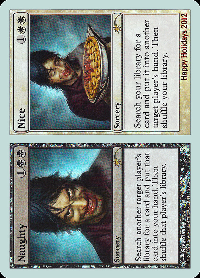 Naughty // Nice HHO-12 Happy Holidays Magic card