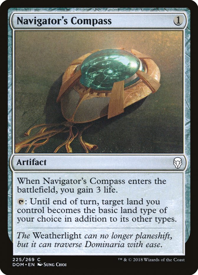 Navigator's Compass DOM-225 Dominaria Magic card