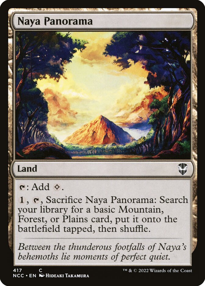 Naya Panorama NCC-417 New Capenna Commander Magic card