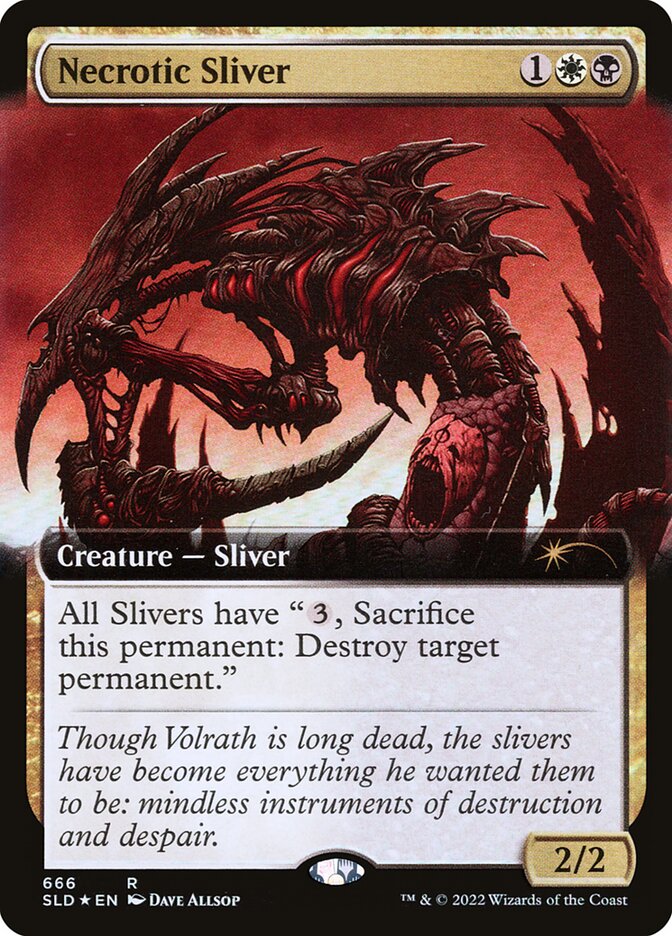 Necrotic Sliver SLD-666 Secret Lair Drop Magic card
