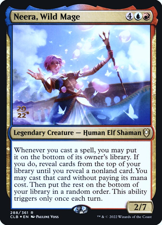 Neera, Wild Mage PCLB-288S Battle for Baldur's Gate Promos Magic card