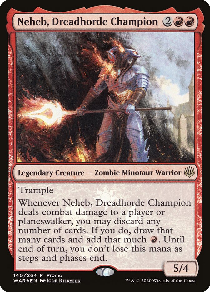 Neheb, Dreadhorde Champion PWAR-140STAR War of the Spark Promos Magic card