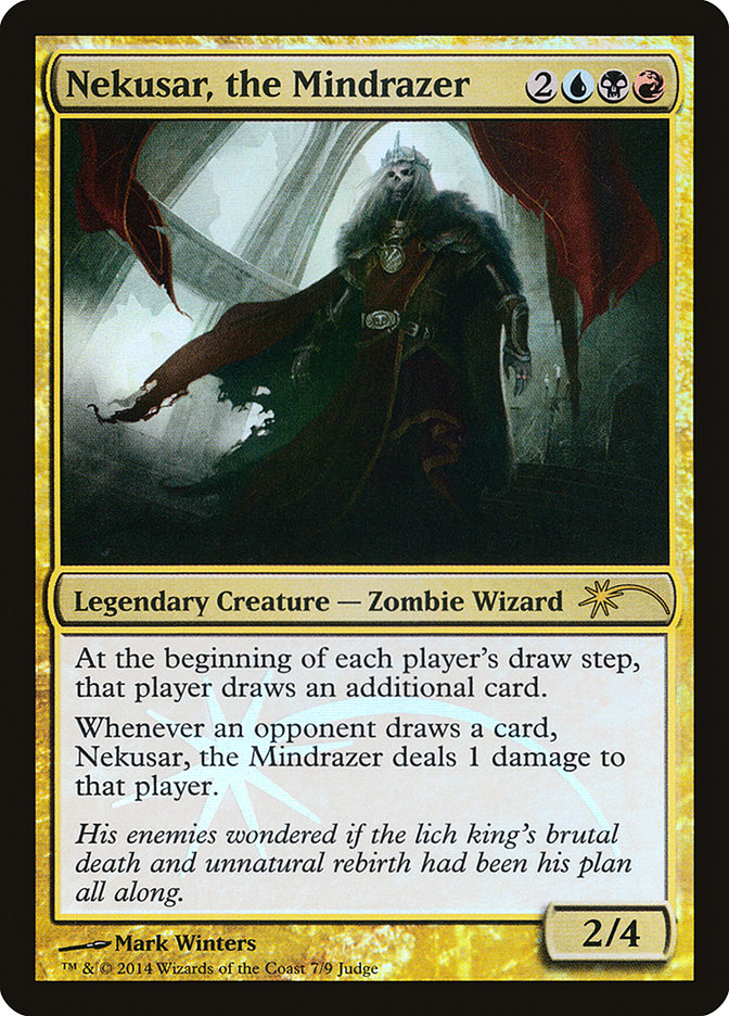 Nekusar, the Mindrazer J14-7 Judge Gift Cards 2014 Magic card