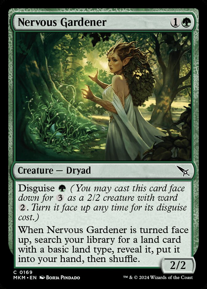 Nervous Gardener MKM-169 Murders at Karlov Manor Magic card