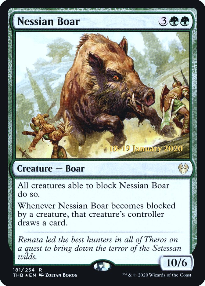 Nessian Boar PTHB-181S Theros Beyond Death Promos Magic card
