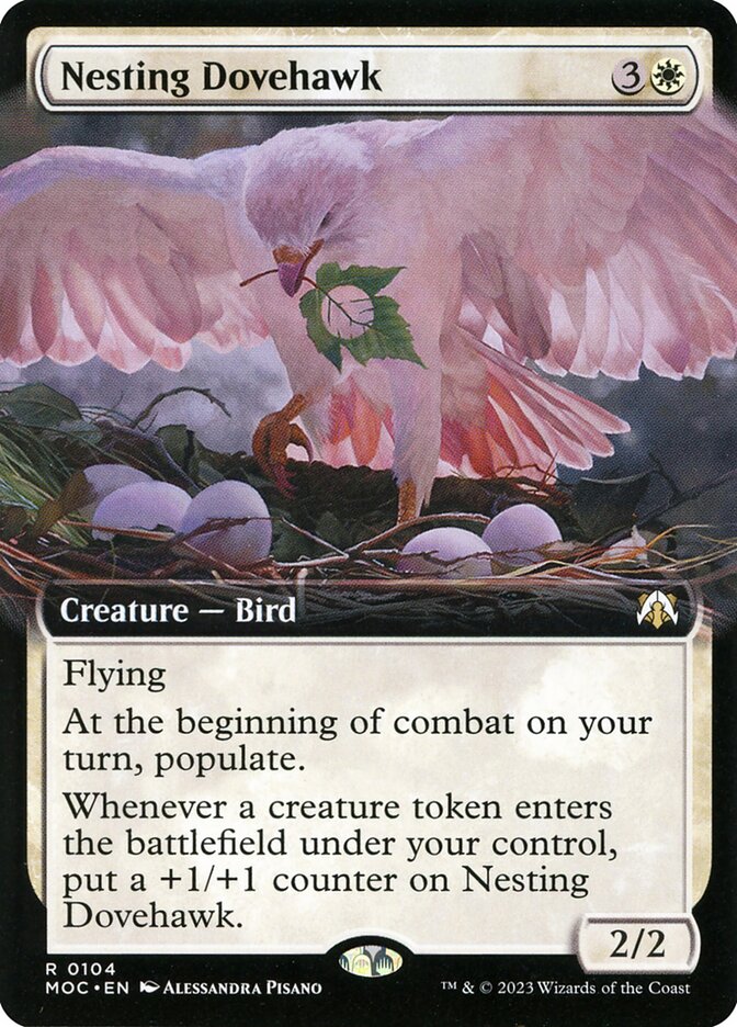 Nesting Dovehawk MOC-104 March of the Machine Commander Magic card
