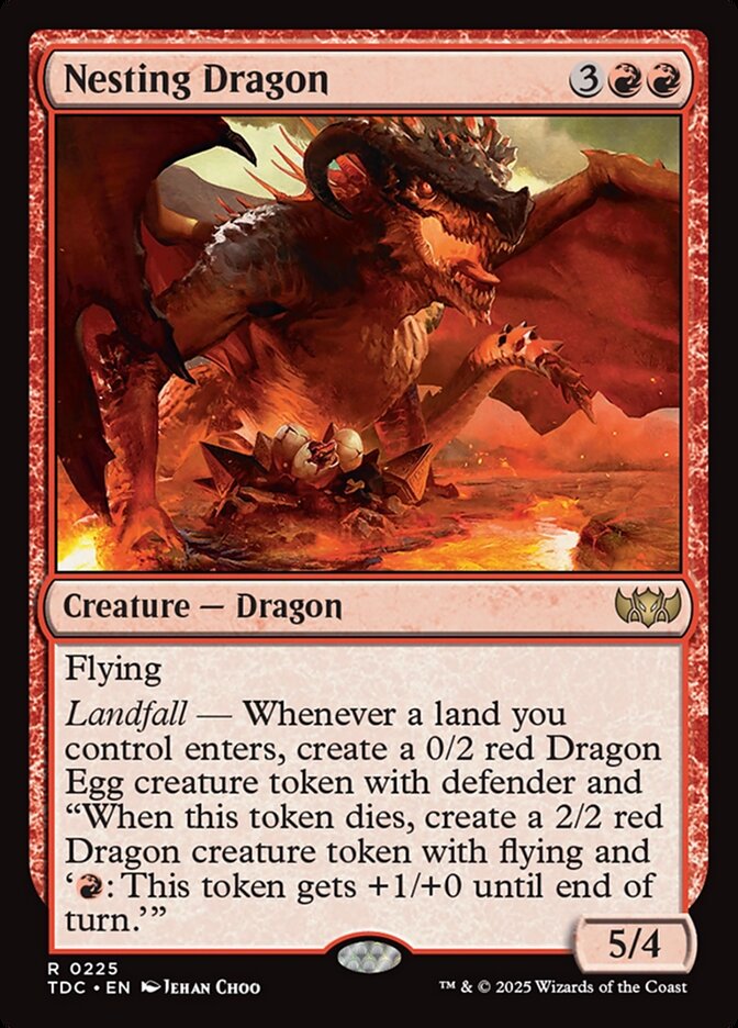 Nesting Dragon TDC-225 Tarkir: Dragonstorm Commander Magic card