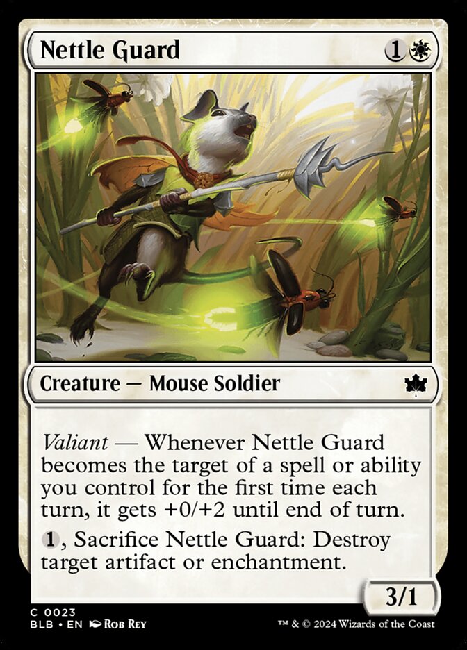 Nettle Guard BLB-23 Bloomburrow Magic card