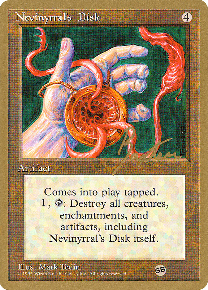 Nevinyrral's Disk PTC-GB338SB Pro Tour Collector Set Magic card