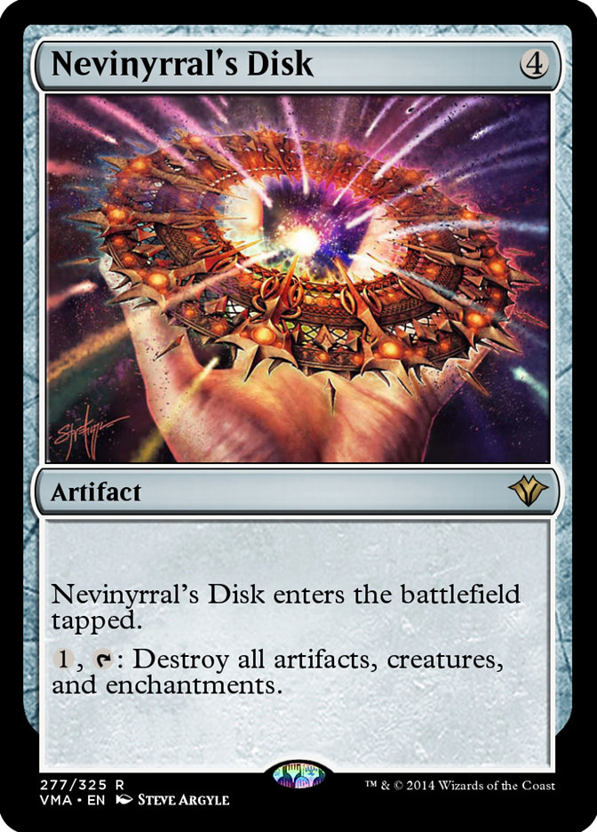 Nevinyrral's Disk VMA-277 Vintage Masters Magic card