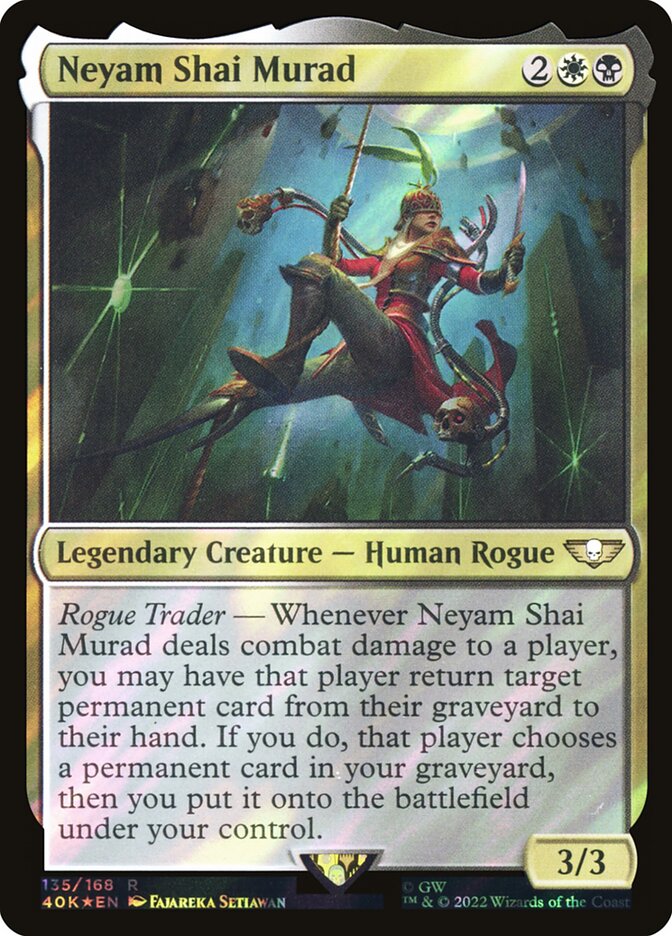 Neyam Shai Murad 40K-135STAR Warhammer 40,000 Commander Magic card