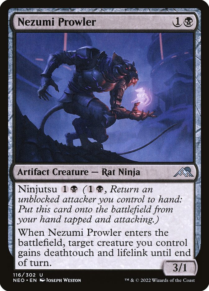 Nezumi Prowler NEO-116 Kamigawa: Neon Dynasty Magic card