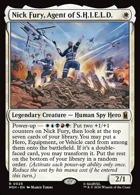 Nick Fury, Agent of S.H.I.E.L.D. MSH-25 Marvel Super Heroes Magic card