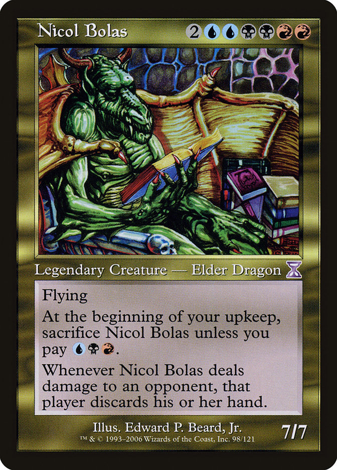 Nicol Bolas TSB-98 Time Spiral Timeshifted Magic card