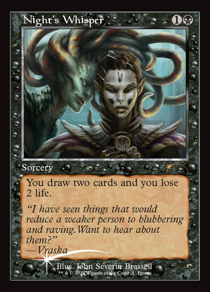 Night's Whisper PW24-18 Wizards Play Network 2024 Magic card