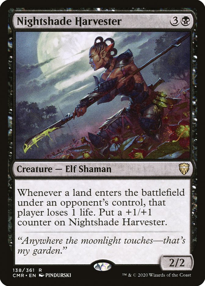 Nightshade Harvester CMR-138 Commander Legends Magic card