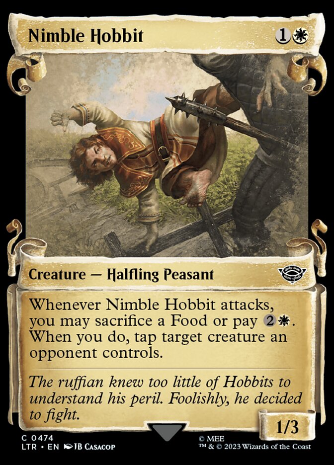 Nimble Hobbit LTR-474 The Lord of the Rings: Tales of Middle-earth Magic card