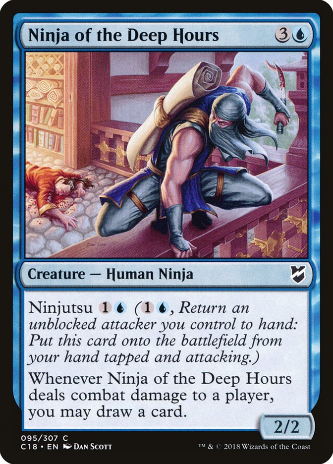 Ninja of the Deep Hours C18-95 Commander 2018 Magic card