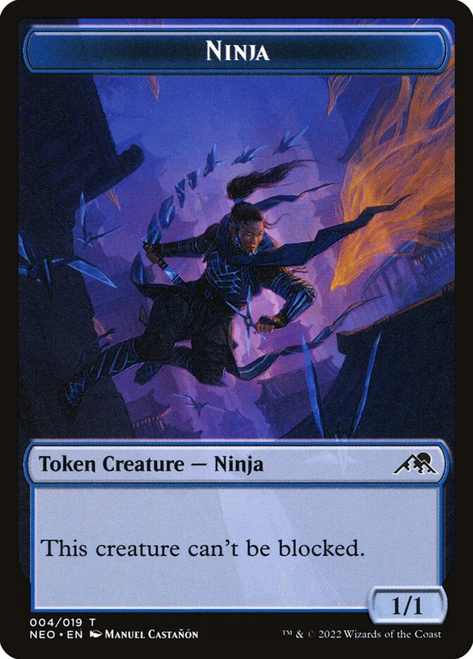 Ninja TNEO-4 Kamigawa: Neon Dynasty Tokens Magic card