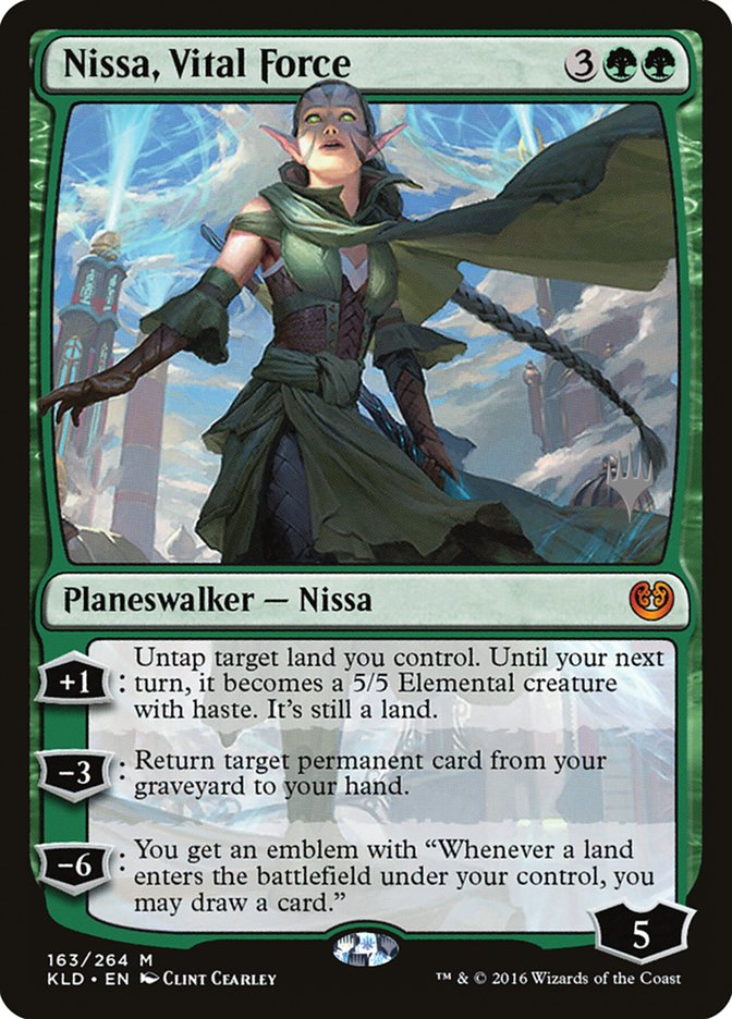 Nissa, Vital Force PKLD-163P Kaladesh Promos Magic card