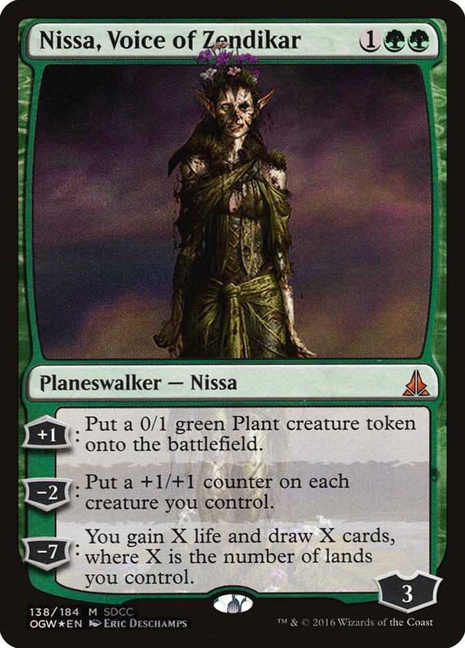 Nissa, Voice of Zendikar PS16-138 San Diego Comic-Con 2016 Magic card
