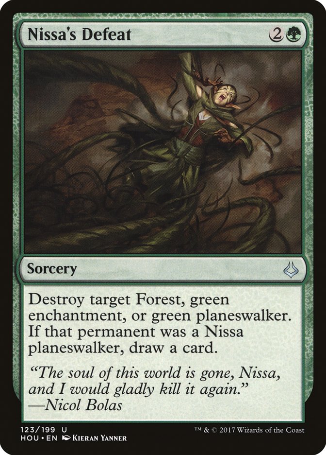 Nissa's Defeat HOU-123 Hour of Devastation Magic card