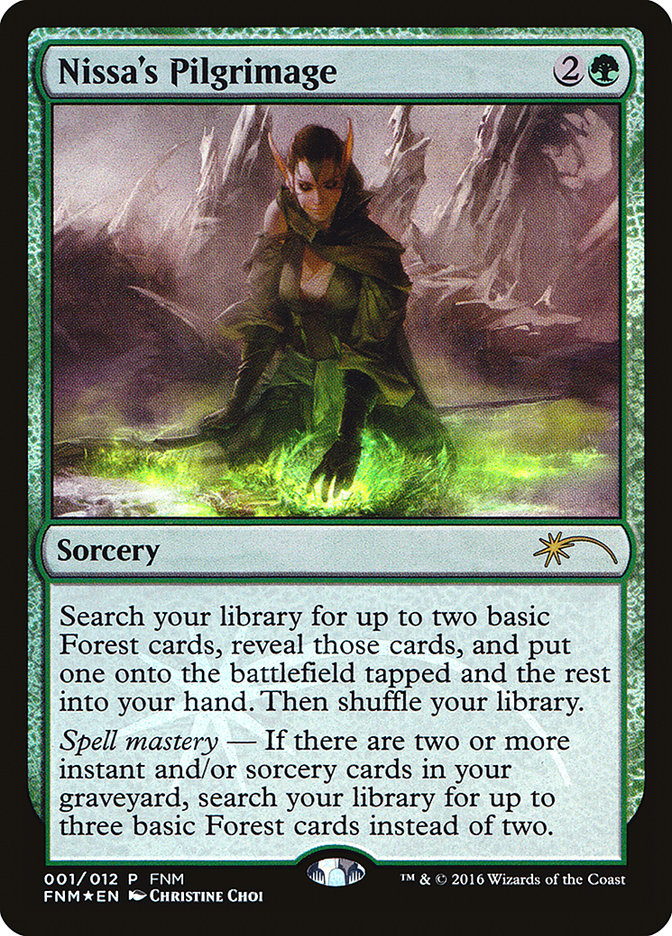 Nissa's Pilgrimage F16-1 Friday Night Magic 2016 Magic card