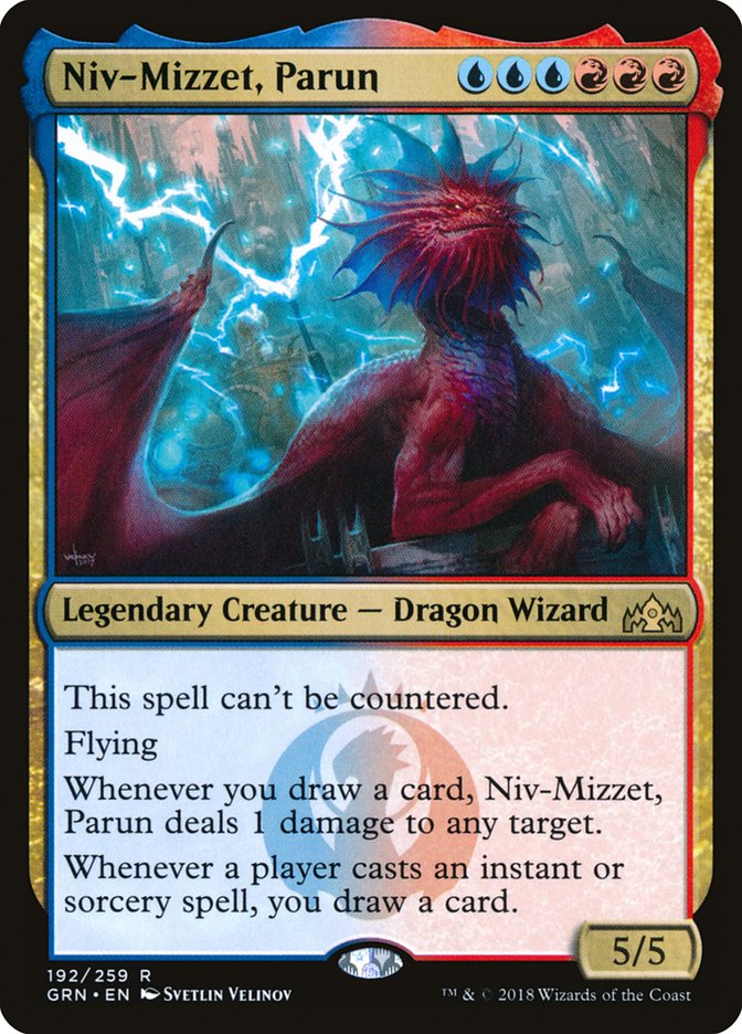 Niv-Mizzet, Parun GRN-192 Guilds of Ravnica Magic card