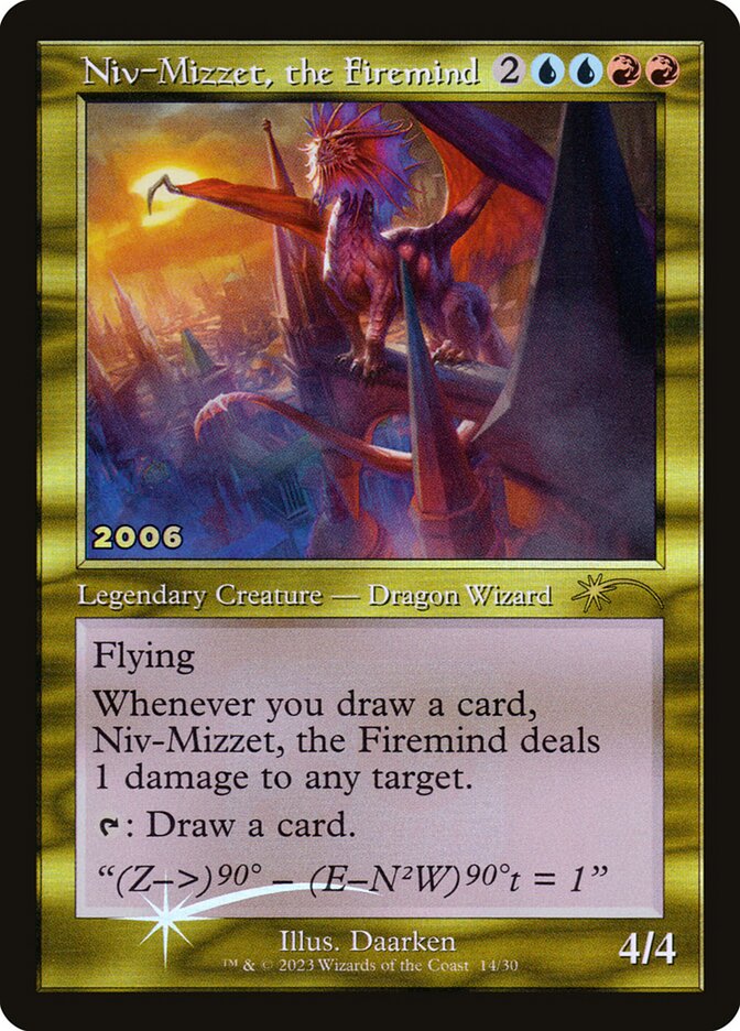 Niv-Mizzet, the Firemind P30A-14 30th Anniversary Play Promos Magic card