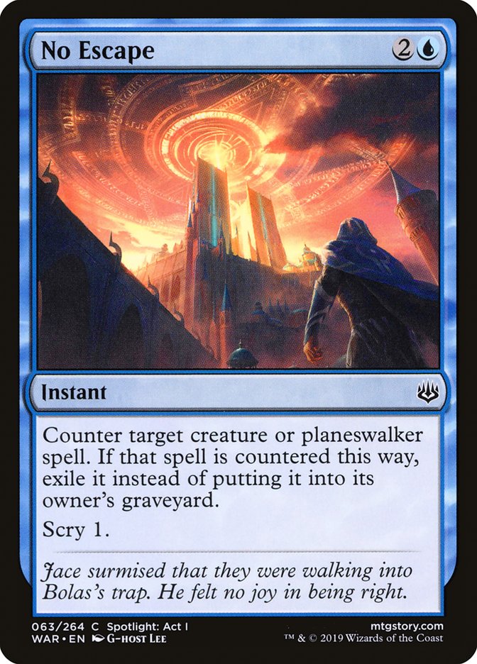 No Escape WAR-63 War of the Spark Magic card