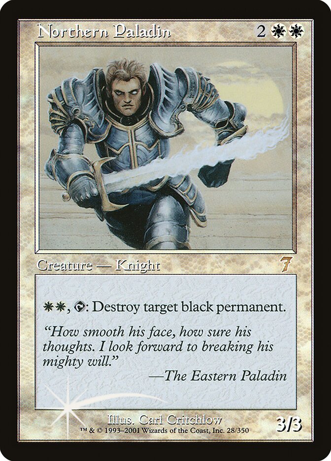 Northern Paladin 7ED-28STAR Seventh Edition Magic card