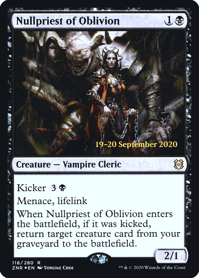 Nullpriest of Oblivion PZNR-118S Zendikar Rising Promos Magic card