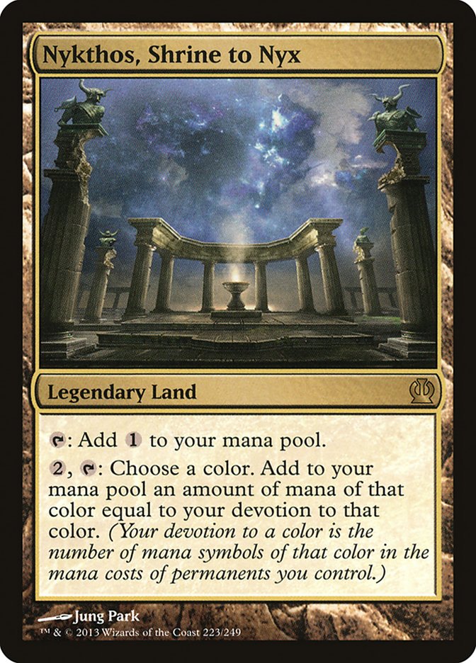 Nykthos, Shrine to Nyx THS-223 Theros Magic card