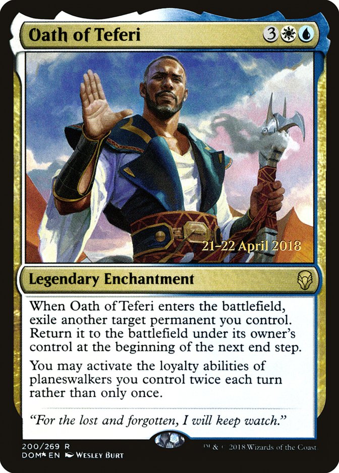 Oath of Teferi PDOM-200S Dominaria Promos Magic card