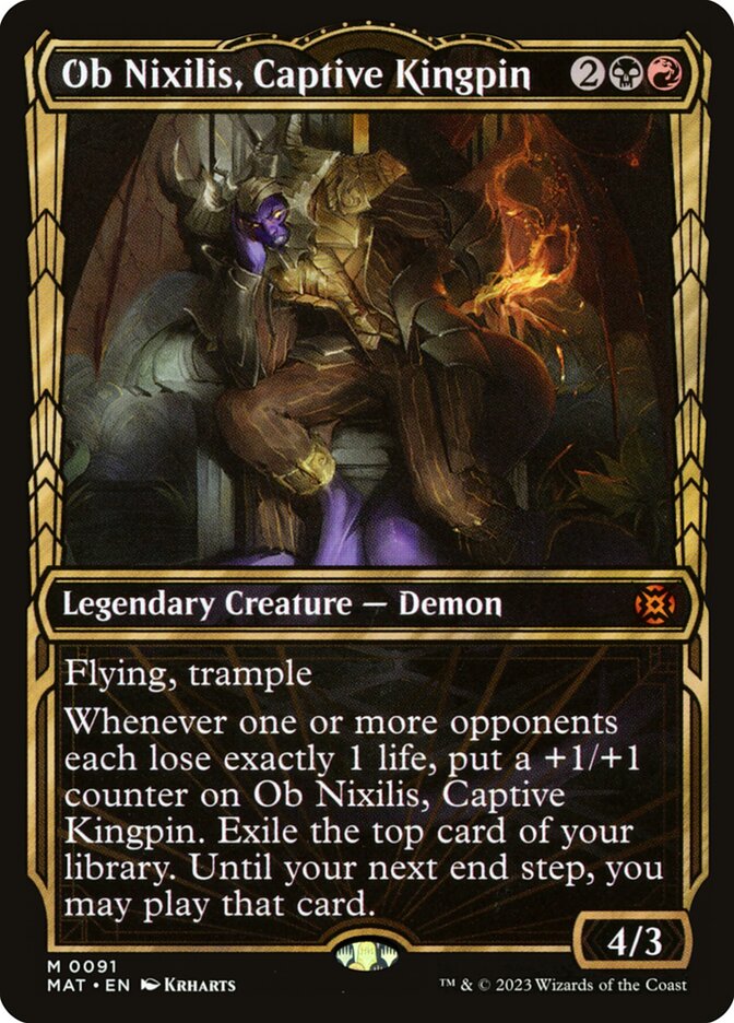 Ob Nixilis, Captive Kingpin MAT-91 March of the Machine: The Aftermath Magic card