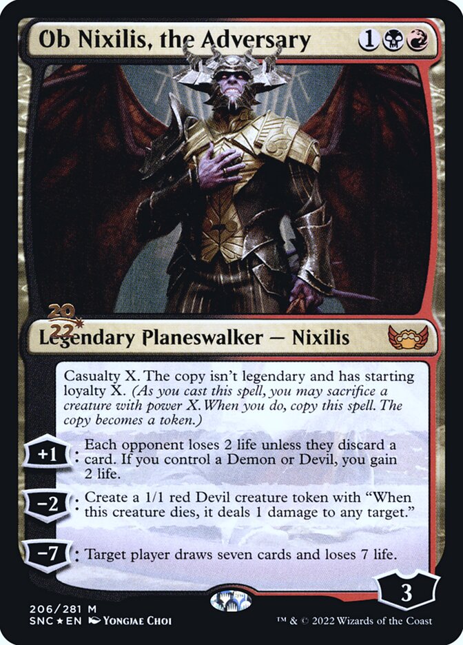 Ob Nixilis, the Adversary PSNC-206S Streets of New Capenna Promos Magic card