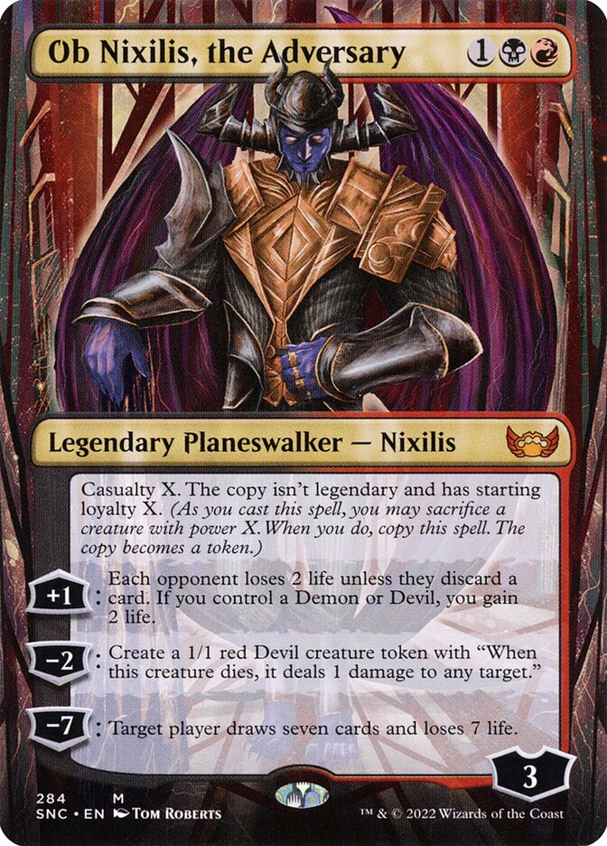 Ob Nixilis, the Adversary SNC-284 Streets of New Capenna Magic card