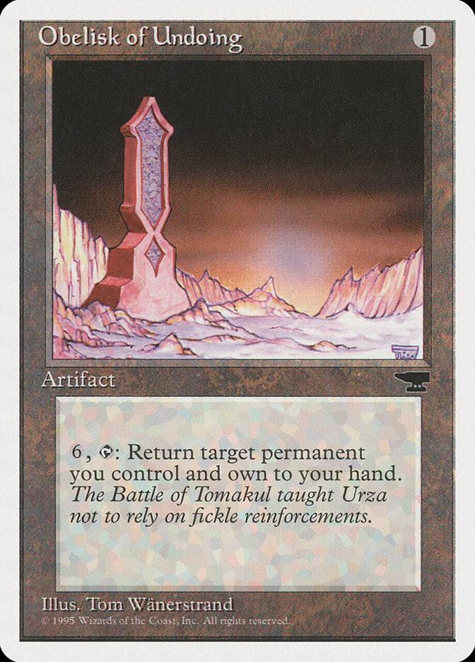 Obelisk of Undoing CHR-104 Chronicles Magic card