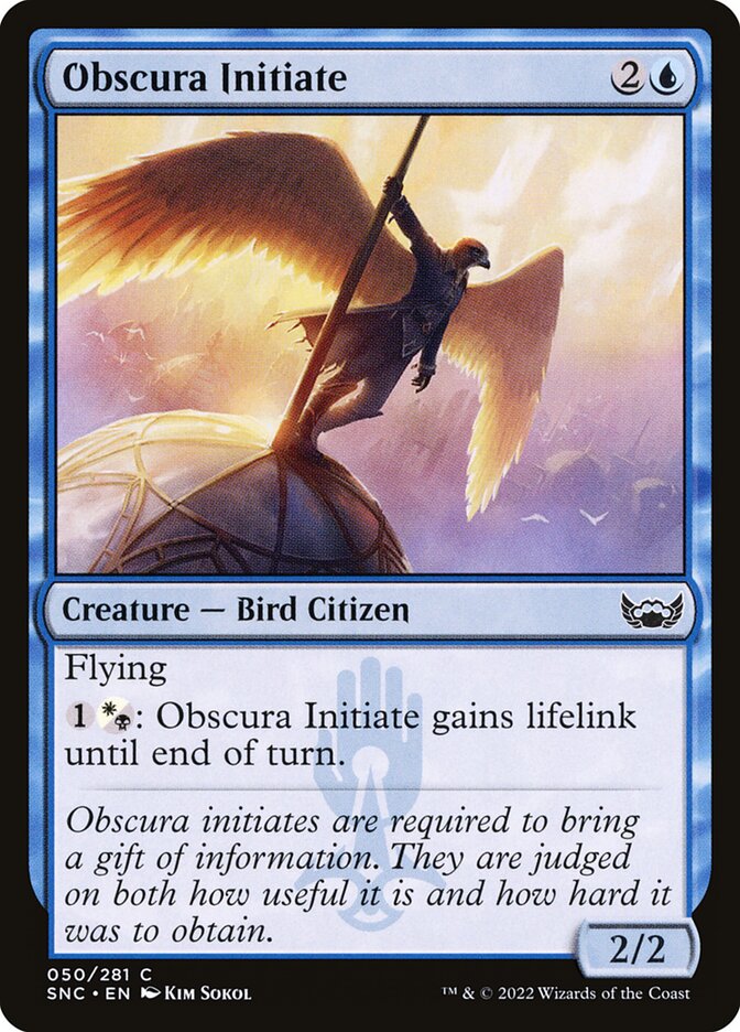 Obscura Initiate SNC-50 Streets of New Capenna Magic card