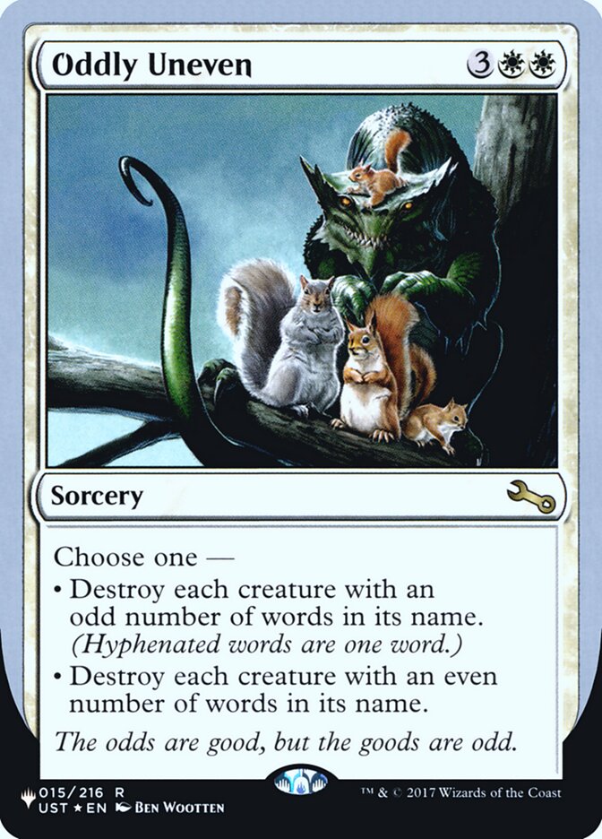 Oddly Uneven ULST-6 The List (Unfinity Foil Edition) Magic card