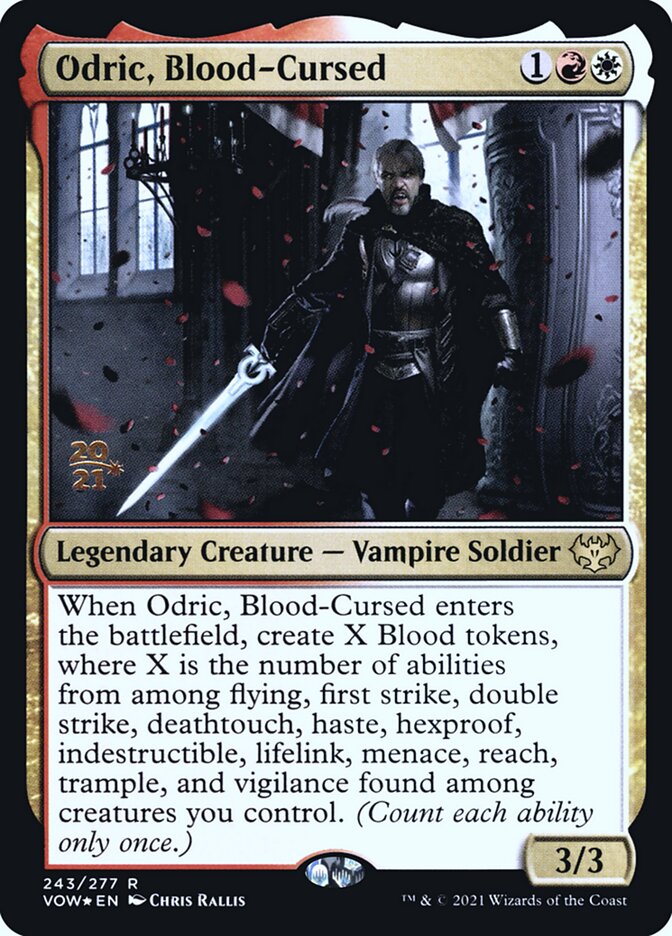 Odric, Blood-Cursed PVOW-243S Innistrad: Crimson Vow Promos Magic card