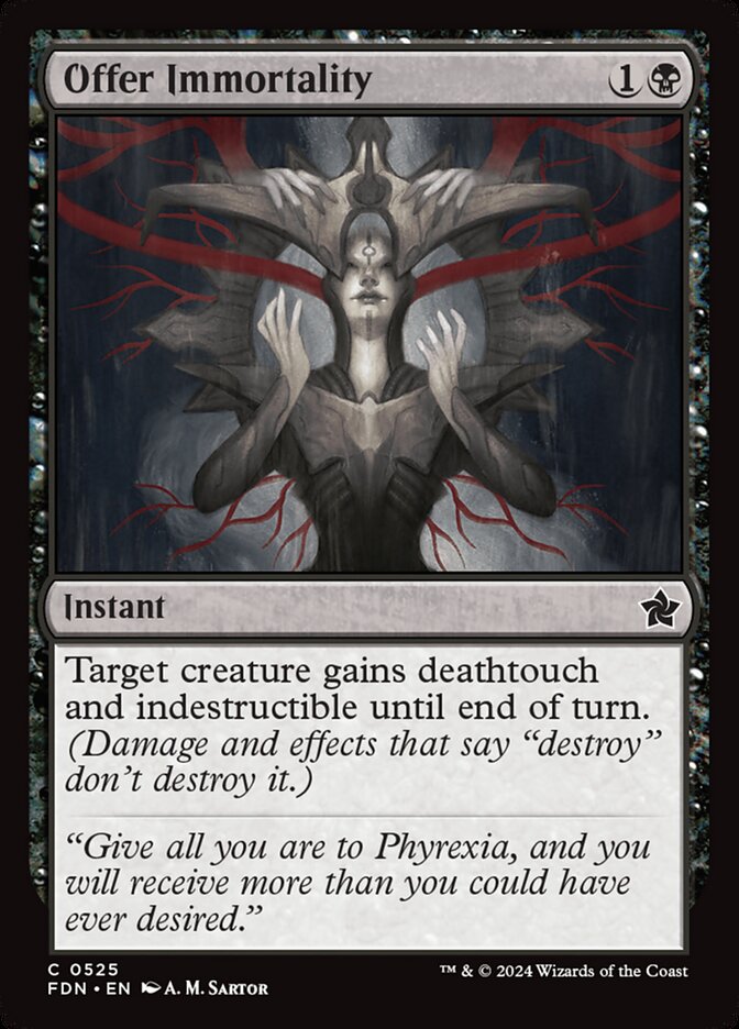 Offer Immortality FDN-525 Foundations Magic card