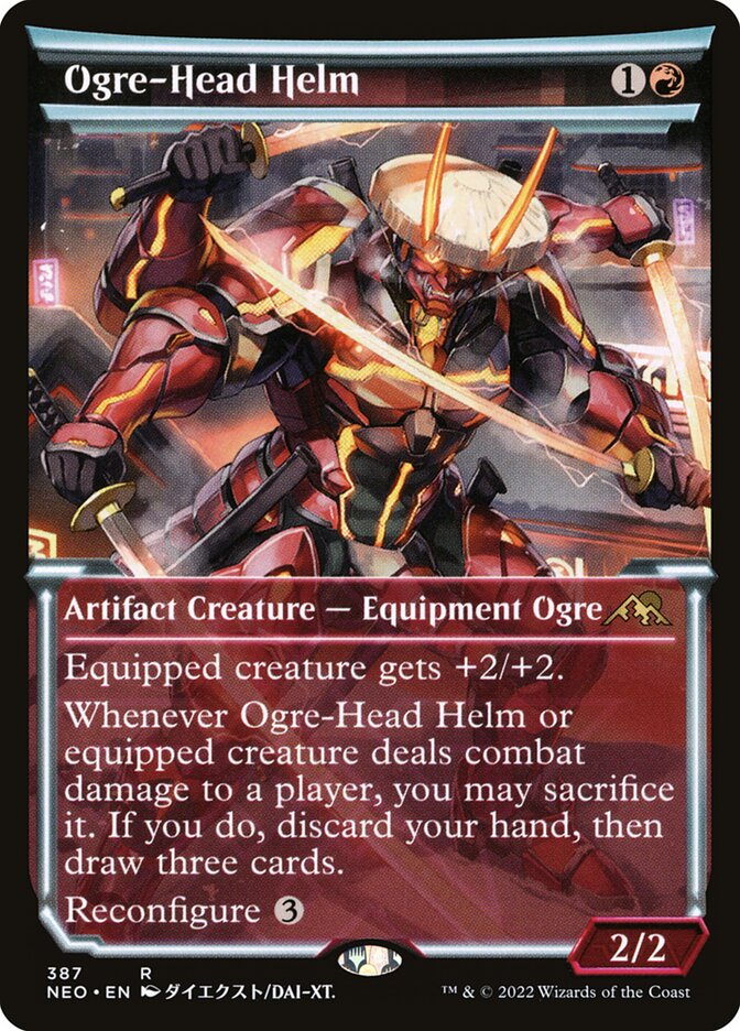 Ogre-Head Helm NEO-387 Kamigawa: Neon Dynasty Magic card
