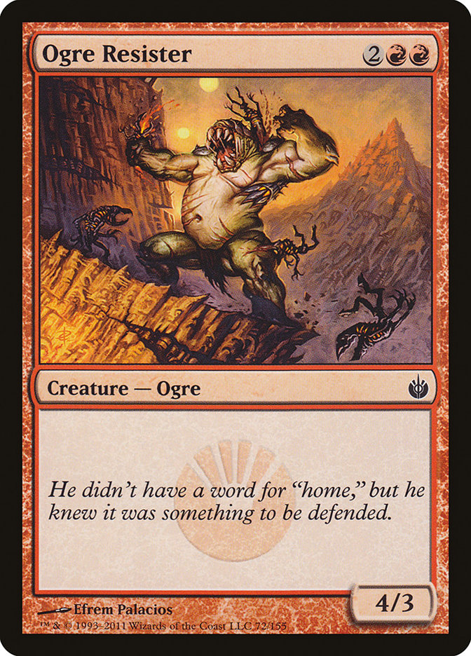 Ogre Resister MBS-72 Mirrodin Besieged Magic card